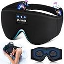 LC-dolida Sleep Mask with Bluetooth Headphones Bluetooth Sleep Mask Sleep Headphones,3D Eye Mask for Sleeping Mask Music Sleeping Headphones for Side Sleepers Meditation Gifts Gadgets for Men Women