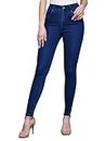 Miss Chase Women's Skinny High Rise Regular Stretchable Denim Jeans (MCAW21DEN52-02-71-32, Navy Blue, 32)