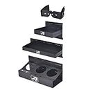 Eisen trayset 4pc Magnetic Toolbox Tray Set, Magnetic Tool Box holder for Cabinet Side Shelf Storage Van Workshop, Tool Trays, Paper Towel Holder and Spray Can Holder, Black
