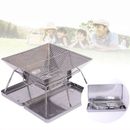 Fire Pit BBQ Grill Smoker Camping Cooking Outdoor Portable Stainless Steel Stove