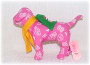 Victoria Secret rosa Plüschtier Hund Phi Beta CAPA grüner Rucksack Schal neu mit Anhängeranhänger