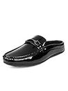 Bacca Bucci Jamboree Men Fashion Mules/Clogs/Backless Loafers for Party Travel Office and Fun Black