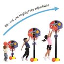 Basketball Hoop & Stand Adjustable Height Net Ball Pump Portable Outdoor Game
