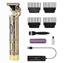 PDSPM Hair Trimmer For Men Buddha Or Dragon Style Trimmer, Professional Hair Clipper, Adjustable Blade Clipper, Hair Trimmer And Shaver For Men, Precise Hair Machine, Gold