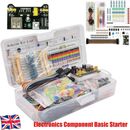 Electronic Component Starter Wires Breadboard Buzzer LED Trans Tools KIT New
