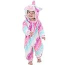 Baby Fleece Sleepsuit Onesie for Girls Toddler Hooded Romper Jumpsuit Kids Flannel Pyjamas Boy Clothing Pink 12-18 Months