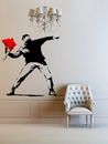 Banksy Flower Thrower Wall Sticker Removable Wall Art Decal Decor 110cm x 110cm