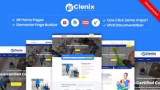WordPress Themes -Clenix –Cleaning Services WordPress Theme-Lifetime Updates GPL