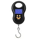 Meichoon Portable Luggage Scale/Hanging Suitcase Scale 110lb /50kg Luggage Weighing Scale Backlit LCD Display with Fishing Hanging Hook for Home Travel Outdoor Black