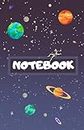 Notebook: Cute Undated Space Themed Personal Organizer, to Easily Write Down Activities and Take Random Notes or Writing Thoughts, Drawing, Doodling, and More!