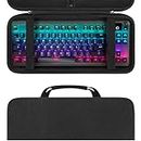 Linkidea Hard Travel Case Compatible with TKL Tenkeyless Wireless/Wired Keyboard, Computer 87 Keys Keyboard Carrying Case Protective Storage Box Bag