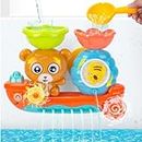 RILSO Bath Toys for 1 2 3 Years Old,Bath Toys for Babies 6-12 Months,Toddler Toys 1-5 Years Old Boys Girls Birthday Gifts,Baby Sensory 12-18 Months,Swimming Water Play Toys for Kids Age 2 3 4 5
