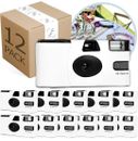 H&H Photo Supply Disposable Cameras Bulk (12 Pack) – White Single Use Camera...