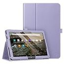 Fintie Folio Case for All-New Amazon Fire HD 10 and 10 Plus Tablet (13th/11th Generation, 2023/2021 Release) 10.1" - Slim Fit Standing Cover with Auto Sleep/Wake (Lilac Purple)