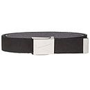 Nike Men's Reversible Stretch Web Belt, Black/Grey, One size