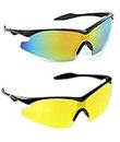TAC GLASSES by Bell+Howell Sports Polarized Sunglasses for Men/Women 2 Pack