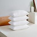Adam Home Pillows 4 Pack Firm Support Hotel Quality Down Pillows Side Sleeper Bounce Back Bed Pillow Quick rebound & Dust Proof Resistant Premium Filled Pillows Pack of 4