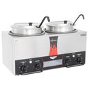 Vollrath 72029 (2) 7 qt Countertop Soup Warmer w/ Thermostatic Controls, 120v, Stainless Steel