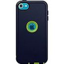 OtterBox Defender Case for Apple iPod Touch 5th 6th & 7th gen (Only) - Non-Retail Packaging - Punk (Glow Green/Admiral Blue)