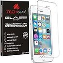 TECHGEAR Vetro Temperato Compatibile con iPhone SE / 5s / 5c / 5 - Autentica Pellicola Protecttiva in Vetro Temperato Salvaschermo per Apple iPhone SE / 5s / 5c / 5