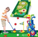 Kids Golf Club Set, Toddler Golf Set with Golf Board, Putting Mat, 8 Balls, 4...