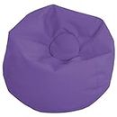 FDP SoftScape Classic 35" Junior Bean Bag Chair, Furniture for Kids, Perfect for Reading, Playing Video Games or Relaxing, Alternative Seating for Classrooms, Daycares, Libraries or Home - Purple