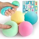 Sensory Stress Bälle für Kinder, Farbwechsel Squishy Spielzeug, weiche Anti Stress Knete Ball, Fidget Squeeze Pulver Balls für Erwachsene, Hand-Therapie,Autismus,Ruhe und Stressabbau, schöne Geschenke