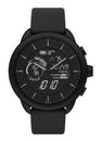Fossil Hybrid Smartwatch Damen Uhr Generation 6 Silikon Schwarz FTW7080