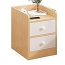 ASADFDAA Mesita de Noche Bedside Table Furniture Bedroom Dresser Bedside Nightstand White Minimalist Furniture Tables Cabinet Storage (Color : White, Size : S)