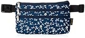 Hapitas H0069 Secret Pouch, Hide and Carry Valuables with You in a Variety of Handles, 4.7 inches (12 cm), Waltz Navy 405 Flowers