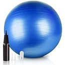Exercise Ball, Anti-Burst Yoga Ball with Air Pump, 65-75cm Anti-Slip Balance & Stability Ball for Pilates, Balance, Workout, Fitness, Therapy