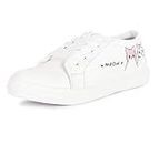 Vendoz Women and Girls Latest Collection Stylish White Casual Shoes Sneakers - 4UK (37 EU)