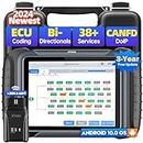 XTOOL D8W Wireless Automotive Diagnostic Scanner, 2024 Newest, Bi-Directional Scan Tool with ECU Coding, 38+ Services, Key Programming, CAN FD/DoIP, Full Systems Diagnostics, Upgraded of XTOOL D8BT/D8