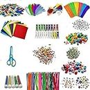JHINTEMETIC - Bulk Craft Accessories for Kids - Art Supplies for Children, Toddlers, Classrooms, Large Assortment of Crafting Materials for School Projects, DIY Activities-Promotes Creativity