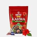 BLUE TEA - Detox Kahwa Hibiscus - 30 Tea Bags | SUPER ANTI-OXIDENT | Natural Ingredients - Blended with Spices | Helps to Improve Immunity & Detoxify the body | Caffeine Free | Eco-Friendly Tea Bag | Ziplock Packaging