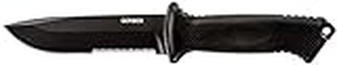 Gerber Gear Prodigy Survival Knife, Serrated Edge, Black [22-41121]