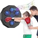 Fundrem Electronic Music Boxing Machine - Boxing Training Punching Equipment, Wall Mounted Boxing Machine, Smart Boxing Target Workout Machine. (BLACK6)