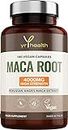 Maca Root Capsules 4000mg , 180 Vegan High Strength Peruvian Black Maca Extract Capsules, Natural Booster, Sexual Health Supplement for Men and Women - Made in the UK by YrHealth
