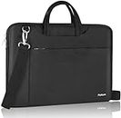 Ferkurn Laptop Bag Case for Women Men, Laptop Sleeve Computer Bag Briefcase with Shoulder Compatible with Macbook Pro/Air, HP Chromebook, Dell XPS, ASUS, Acer, Samsung, Black, 14 Inch