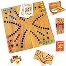 Logica Puzzles Art. Tock 4 - Wooden Board Game - 2/4 Players - Foldable Box