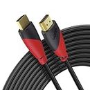 BESTOR 4K 60Hz HDMI CABLE, ARC Support, Compatible with Smart HDTV, Laptop, Monitor, Projector, and ARC-Enabled Soundbar (Red/Black) (1.5M)
