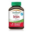 Jamieson Gentle Iron 28 mg Ferrous Bisglycinate - Gluten-Free, 90 Count (Pack of 1)