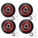 4PCS Roller Drum Dryer Fit for ,  - 8536974 Replaces, 8536973, W10314171, WPW103