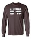 Kyle Rittenhouse Not Guilty Free As F**k Unisex Long Sleeve T-Shirt (Brown, 5X-Large)