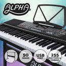 Alpha 61 Keys Digital Piano Keyboard Electronic Electric Keyboards & Stand