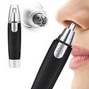 LAKKAD INTERNATIONAL 3 in 1 Electric Nose & Ear Hair Trimmer for Men & Women | Dual-edge Blades |Painless Nose and Ear Hair Remover Trimmer Eyebrow Flawless Electronic (black)