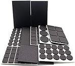 Non Slip Furniture Rubber Pads,Black Furniture Feet Covers,Pack of 186 PCS Wood Floor Protector Pads for Chair Legs,Tiled,Carpet,Hardwood Floor Protectors