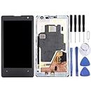 QFHANG Repair Parts LCD Display + Touch Panel with Frame for Nokia Lumia 1020(Black) Phone Replacement Set