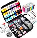 Portable Sewing Kit for Adults, Kids,Teens,Grandma,Beginner, Traveler, Emergency Repair, Home DIY, Mothers Day Gifts for Mom, Mini Sewing Supplies Accessories with Thread, Scissors, Needles, Measure etc