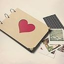 RBD Scrap Book Photo Album Diary Creative Gifts For Anniversary And Birthday Diy Size 24 Cm X 18 Cm ( Brown Colour )